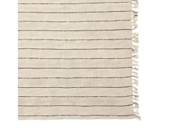 Best Atmosphera Colcha de algodón a rayas 260 x 240 cm Beige