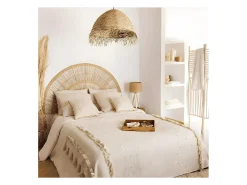 Sale Atmosphera Colcha de estilo bohemio 130 x 180 cm Beige