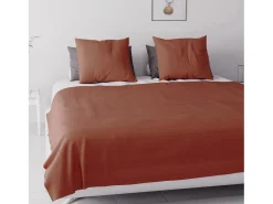 Best Soleil d'ocre Colcha 220x240 cm ADELE Azul Ladrillo Rojo