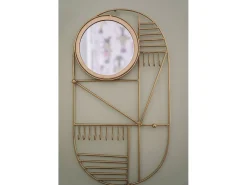 Bazar Bizar Espejo De Pared|Espejo-Colgador De Pared Do I Look Pretty - Latón Blanco
