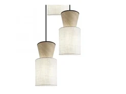 Colgante 5 luces modelo Aosta acabado /madera, 30cm(alto) 40cm(ancho) 40cm(fondo) Beige Best