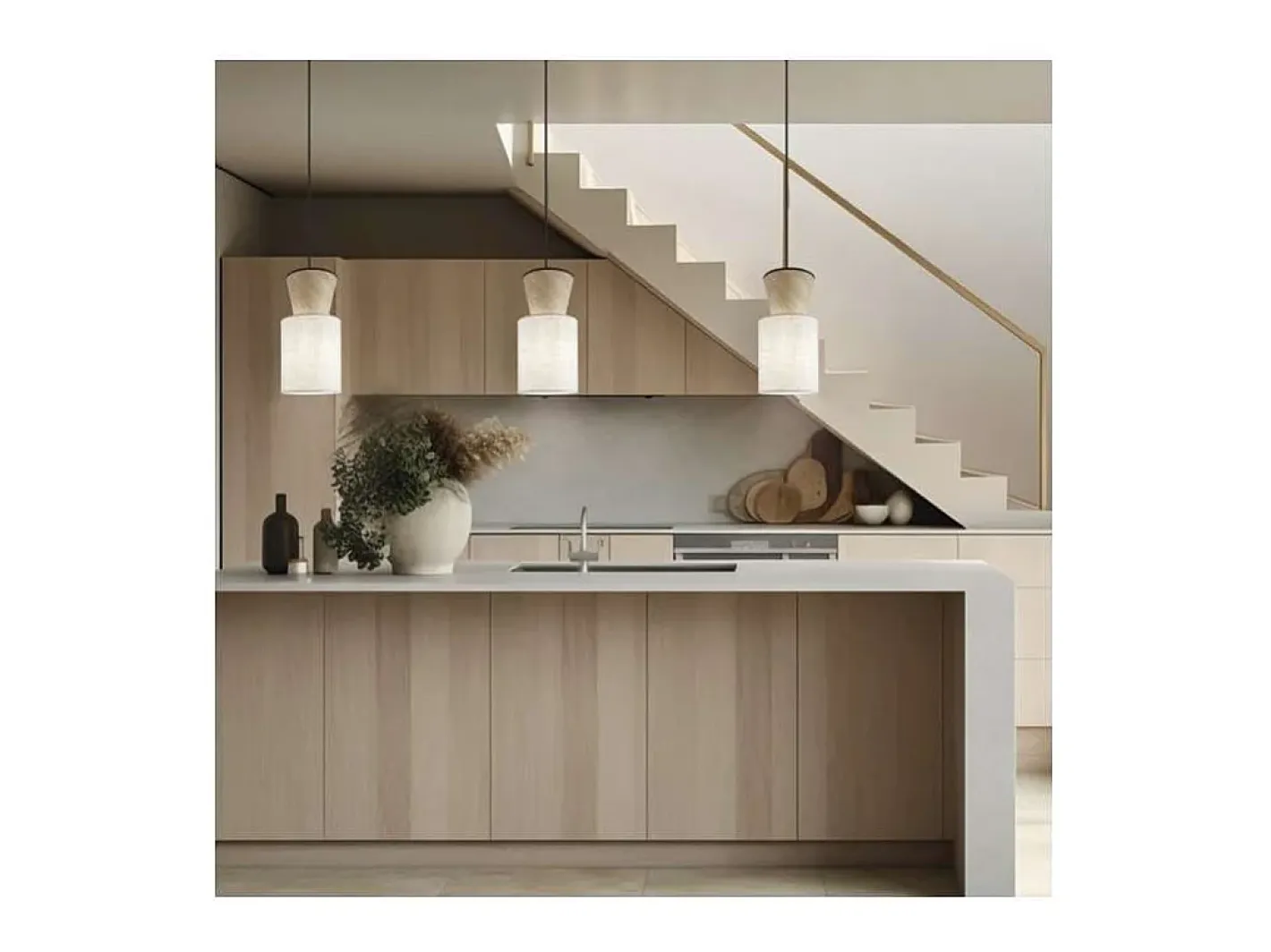 Online Colgante 1 luz modelo Aosta acabado /madera, 18cm(alto) 15cm(ancho) 15cm(fondo) Beige