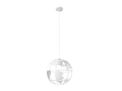 AKUNADECOR Colgante Modelo Orbe Con Diseño Bola Del Mundo Blanco