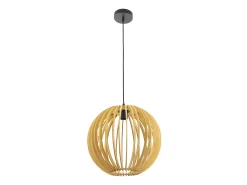 AKUNADECOR Lámpara Suspendida-Colgante Bola Modelo Bubinga Natural Beige
