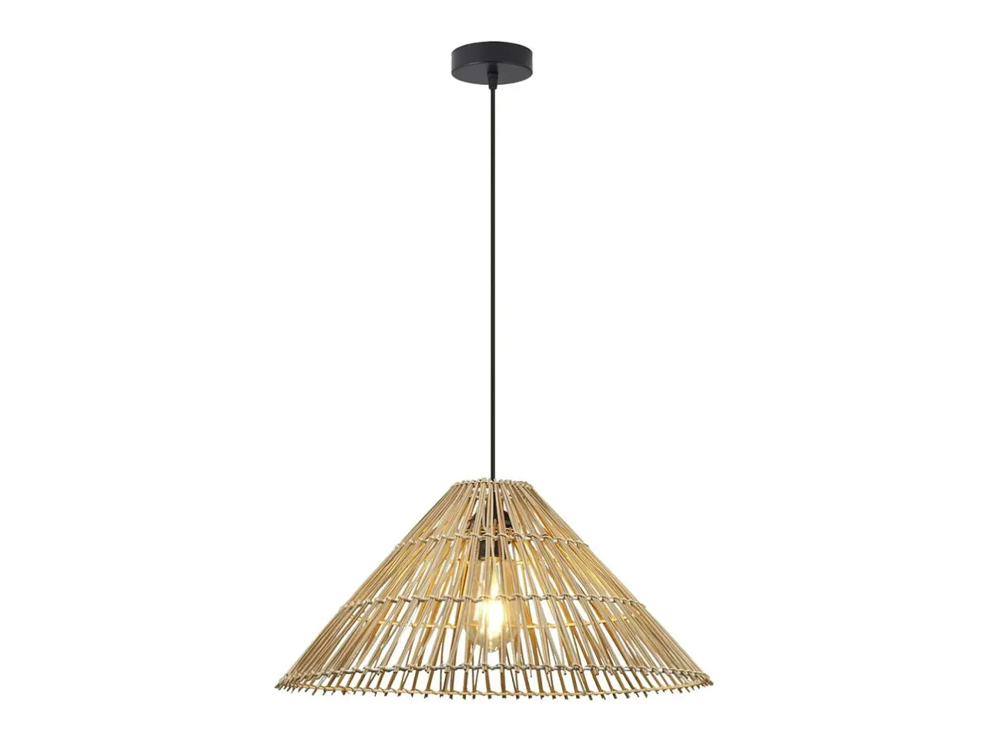 Colgante de 1 luz modelo Vinson acabado cuerda 35 cm(alto) 51 cm(ancho) 51 cm(fondo. Marru00f3n
