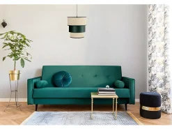 AKUNADECOR Lámpara Suspendida-Colgante De 3 Pantallas Lucio -arpillera De Una Luz Verde