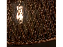 AKUNADECOR Lámpara Suspendida-Colgante De Bambú Natural Modelo Bamboo Beige