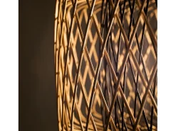 AKUNADECOR Lámpara Suspendida-Colgante De Bambú Natural Modelo Bamboo Beige