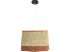 AKUNADECOR Lámpara Suspendida-Colgante De Saco Con Acabado Naranja Modelo Tietar Beige