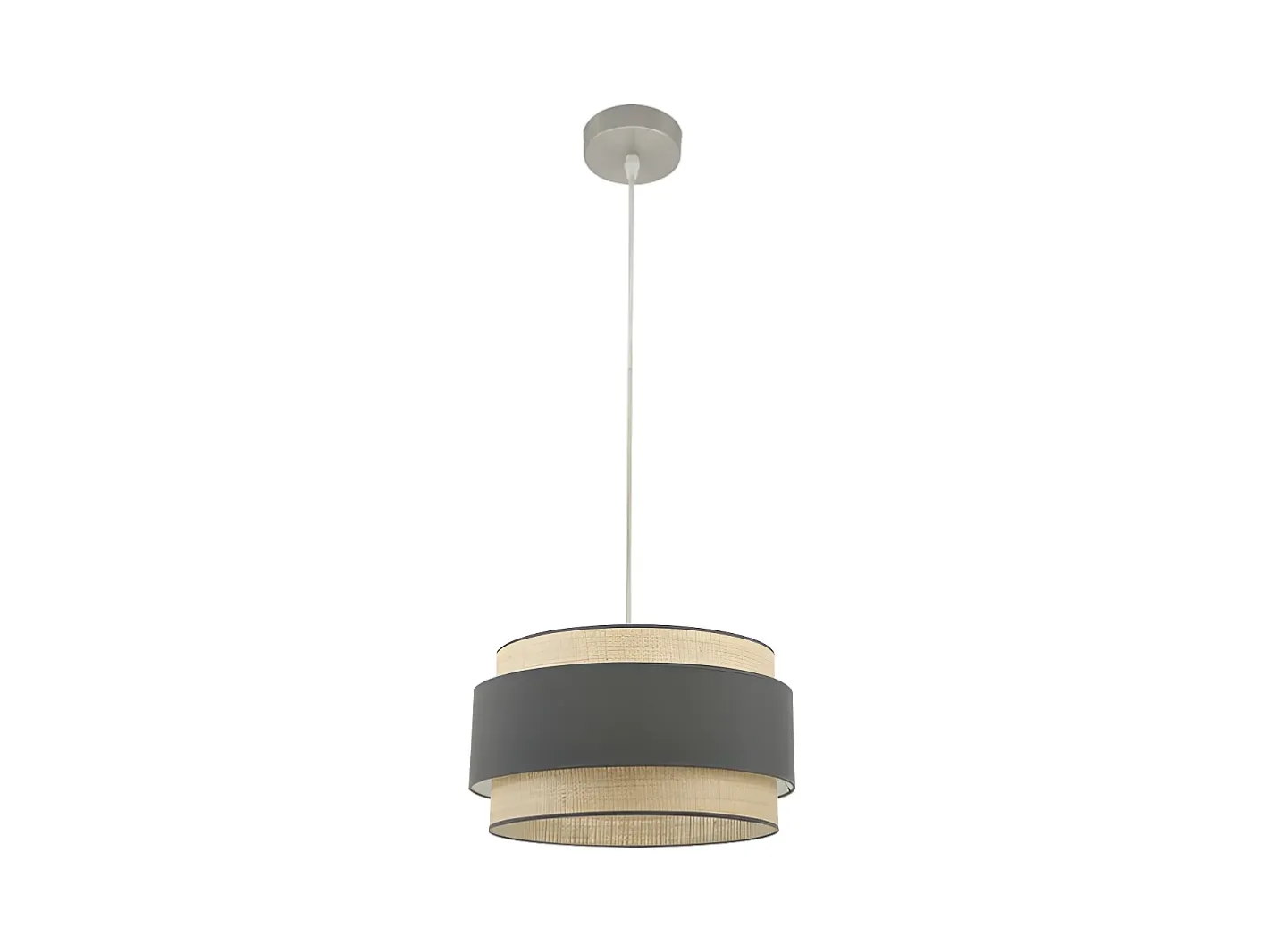 Best AKUNADECOR Colgante Kandy Color Natural/gris Regulable Plateado