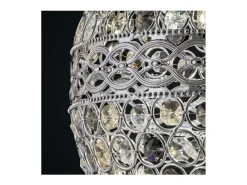 Outlet Colgante madelo Airana acabado cromo y cristal 31 cm(alto) 25 cm(ancho) 25 cm(fondo Gris