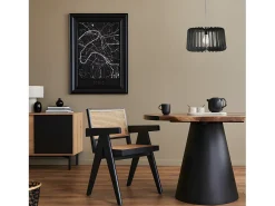 AKUNADECOR Colgante Madera Marron Modelo Ebano 1 Luz Marru00f3n