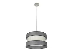 Hot AKUNADECOR Colgante Modelo Home Niquel Conpantalla Gris-beis Plateado