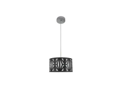 AKUNADECOR Colgante Modelo Katerina 1luz Xe27 Cromo/madera Negra Plateado Outlet