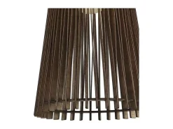 Lámpara Suspendida-Colgante modelo Mon acabado madera oscura 44 cm(alto)20 cm(ancho)20 cm(largo) Negro