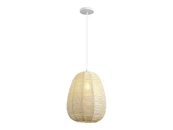 Hot Colgante modelo Opra acabado rattan natural 50 cm(alto)31 cm(ancho)31 cm(largo) Marru00f3n