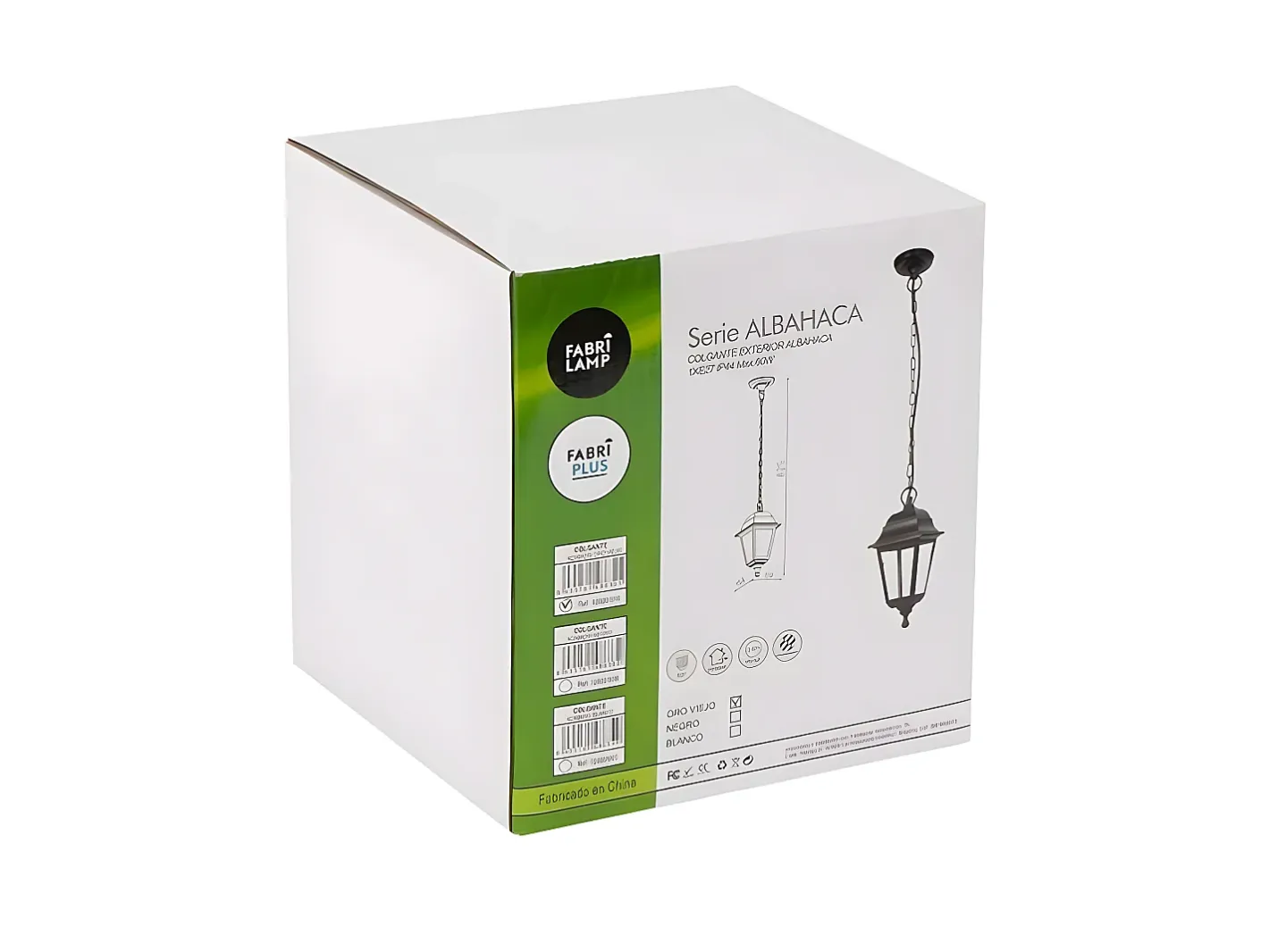 AKUNADECOR Colgante Para Porche Exterior Modelo Albahaca Dorado De Negro Sale