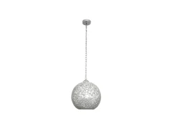 Clearance AKUNADECOR Colgante Regulable De 1 Luz Modelo Tenor Cromo Mosaico Plateado