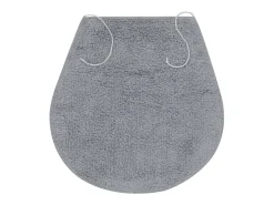 Conjunto de alfombrillas de baño de tela 3 piezas ES272353 Gris Outlet