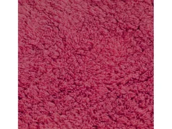 Outlet Conjunto de alfombrillas de baño de tela 3 piezas fucsia ES138634 Rosa