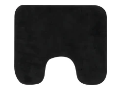 Outlet Conjunto de alfombrillas de baño de tela 2 piezas antracita ES765442 Gris antracita