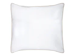 Palacio Conjunto de cama en percal 80 hilos/ cm² - Funda 240 x 260 cm + 2 fundas de almohada - Blanco y beige- AGAMI Beige / Blanco Hot