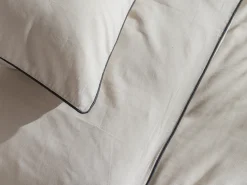 Palacio Ropa De Cama-Conjunto de cama percal 80 hilos/cm², ², Funda nórdica 240 x 260 cm + 2 fundas de almohada - - AGAMI Topo