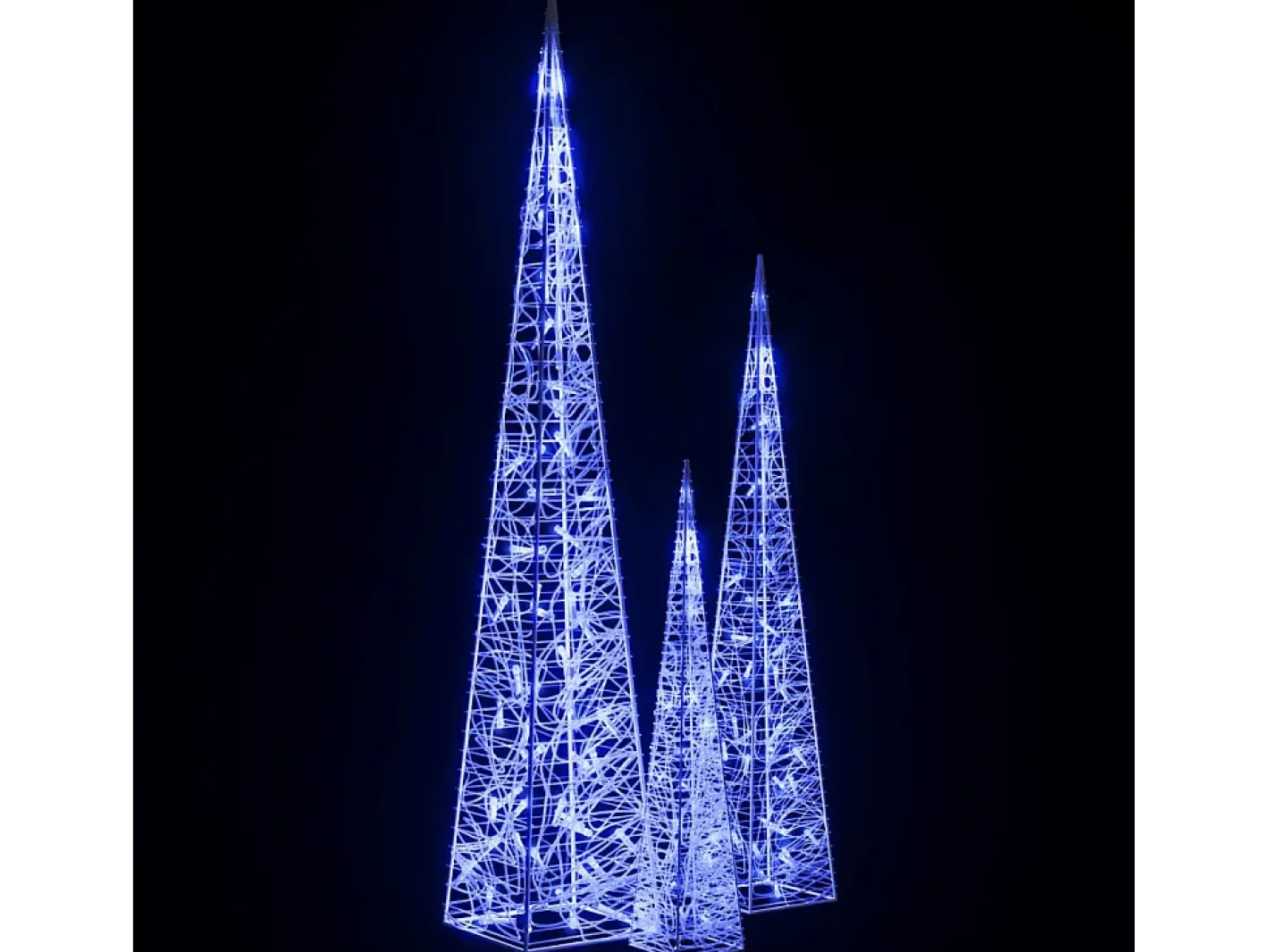 Online vidaxl Cono de luz LED decorativo acrílico 60/90/120 cm Azul