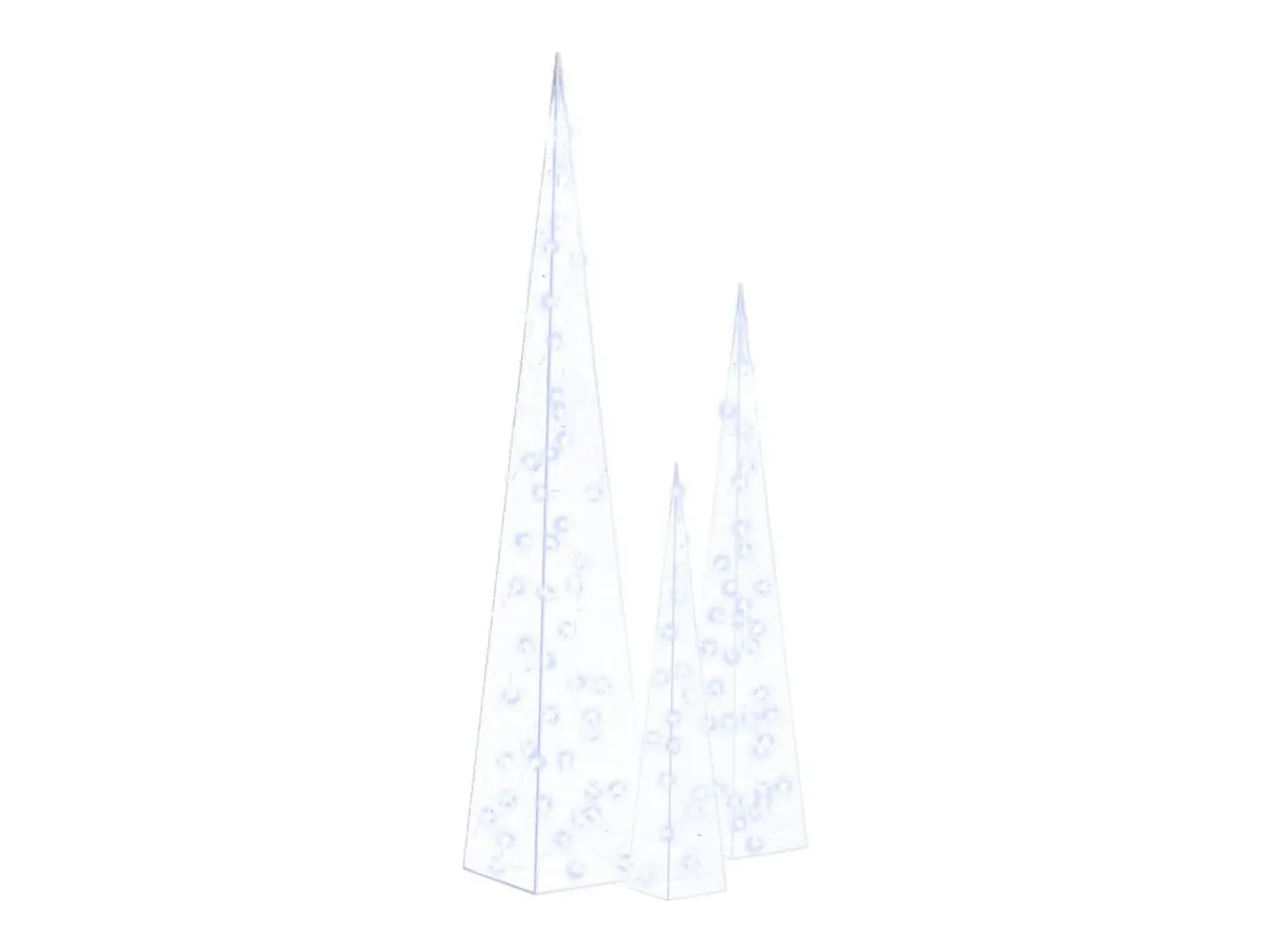 Online vidaxl Cono de luz LED decorativo acrílico 60/90/120 cm Azul
