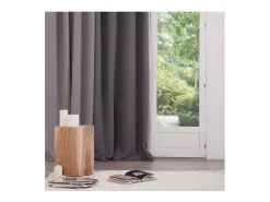 Atmosphera Cortina Gris oscuro Gris 260 x 140 cm Gris antracita Hot