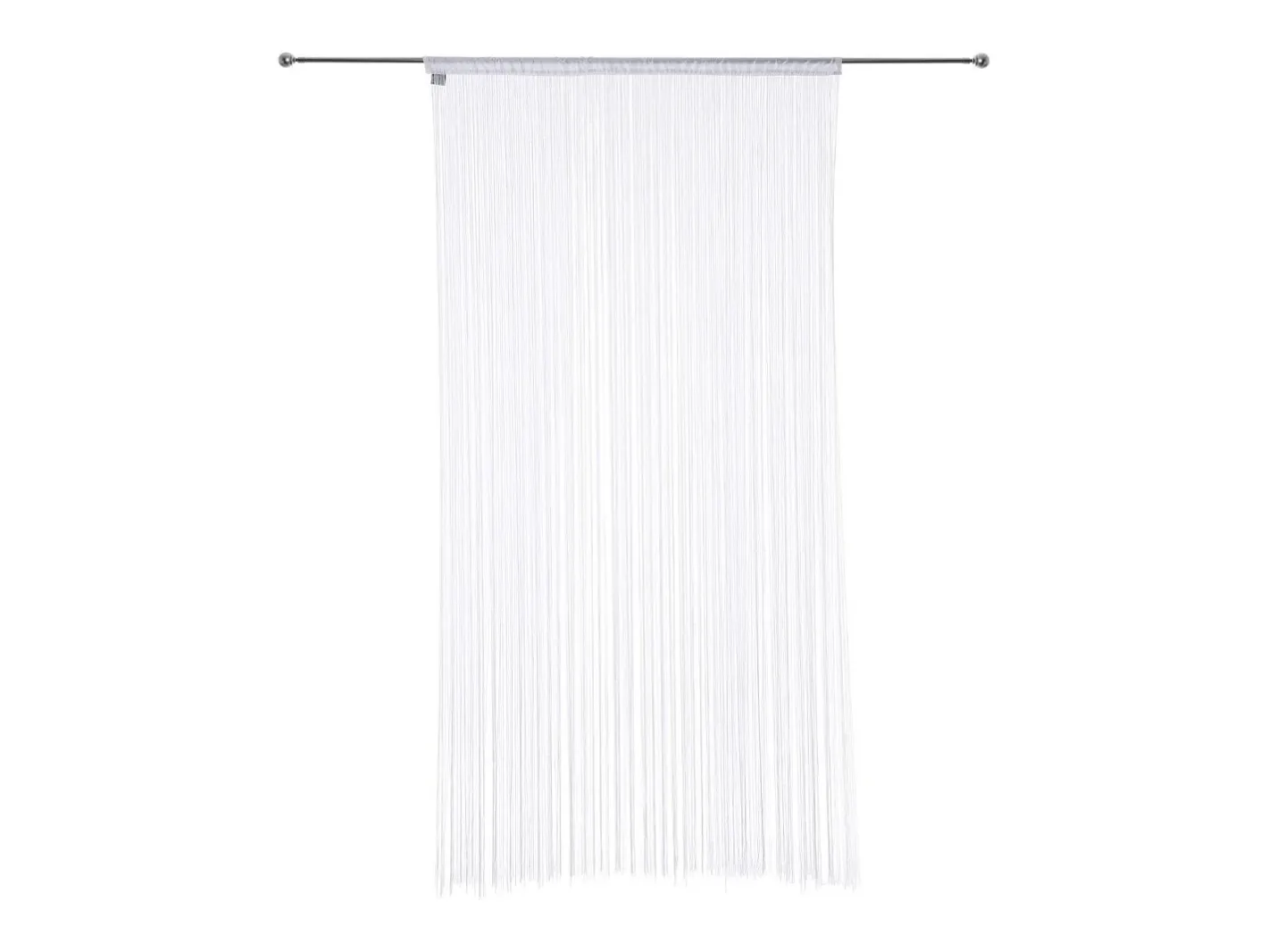 Sale Atmosphera Cortina con hilos lisos y coloridos Blanco