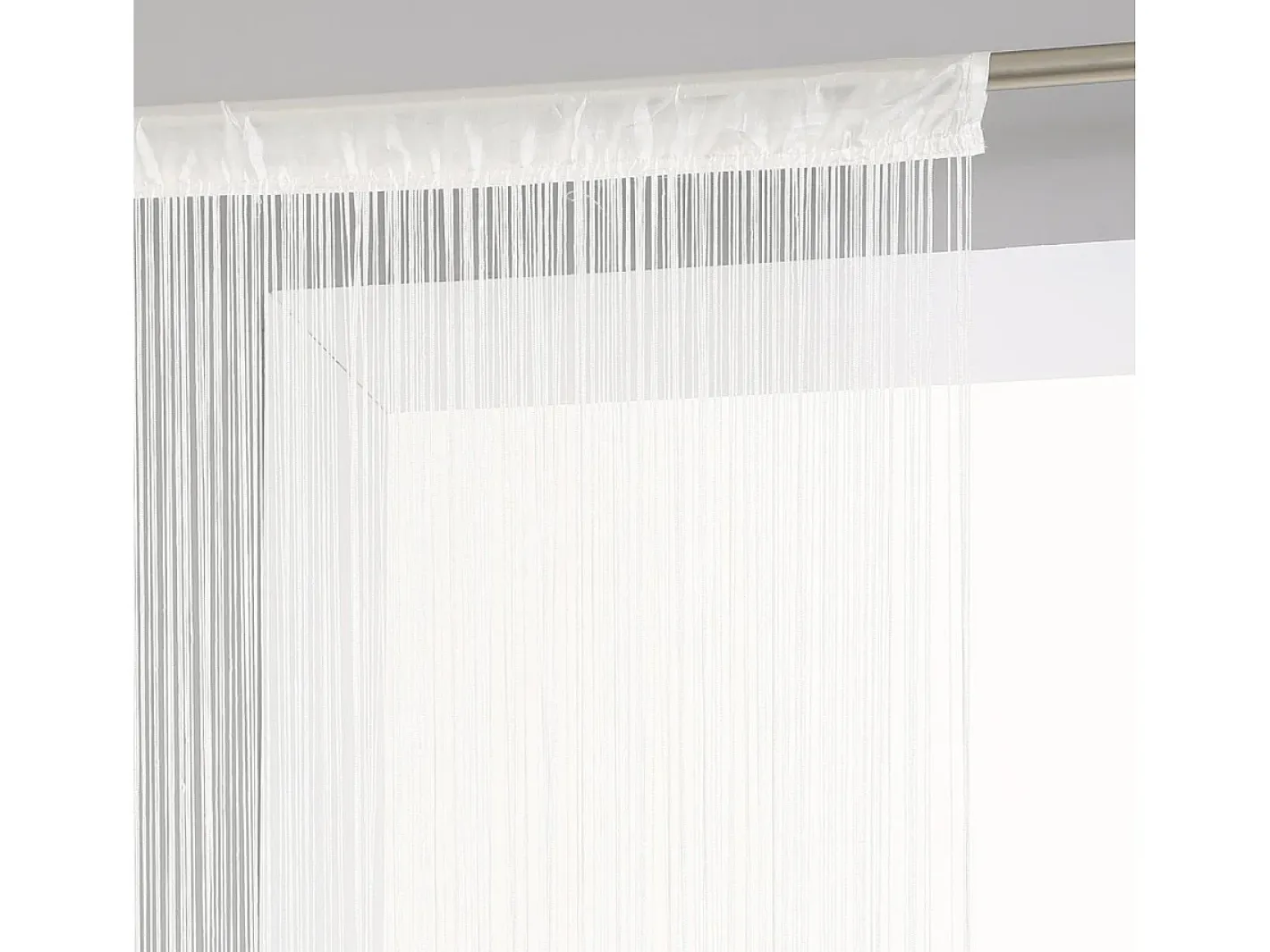 Atmosphera Ropa De Casa-Cortina con hilos lisos y coloridos Marfil