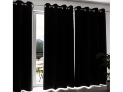 Soleil d'ocre Cortina con ojales 100% blackout 135x250 cm ECLIPSE Negro New