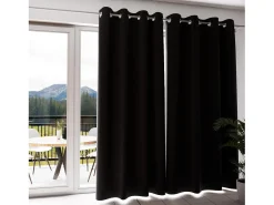 Soleil d'ocre Cortina con ojales 100% blackout 135x250 cm ECLIPSE Negro New