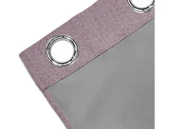 Soleil d'ocre Cortina con ojales 100% opacos 135x250 cm ECLIPSE Rosa Best