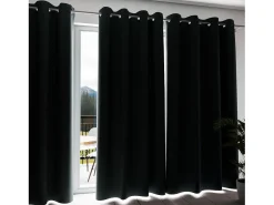 Sale Soleil d'ocre Cortina con ojales aislante y 100% opaca 135x300 cm ECLIPSE caqui, por Verde