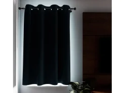 Soleil d'ocre Ropa De Casa-Cortina con ojales aislante y 100% opaca 135x180 cm ECLIPSE pato, por Azul