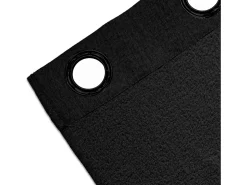 Soleil d'ocre Cortina con ojales aislante y 100% opaca 135x300 cm ECLIPSE , por Negro Best