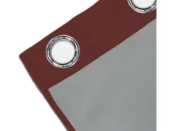 Best Soleil d'ocre Cortina con ojales aislante y 100% Blackout 135x250 cm ECLIPSE ladrillo, por Rojo