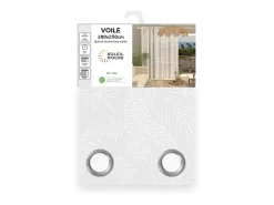 Soleil d'ocre Ropa De Casa-Cortina con ojales especial para ventanal 280x250 cm CELIA , por Blanco