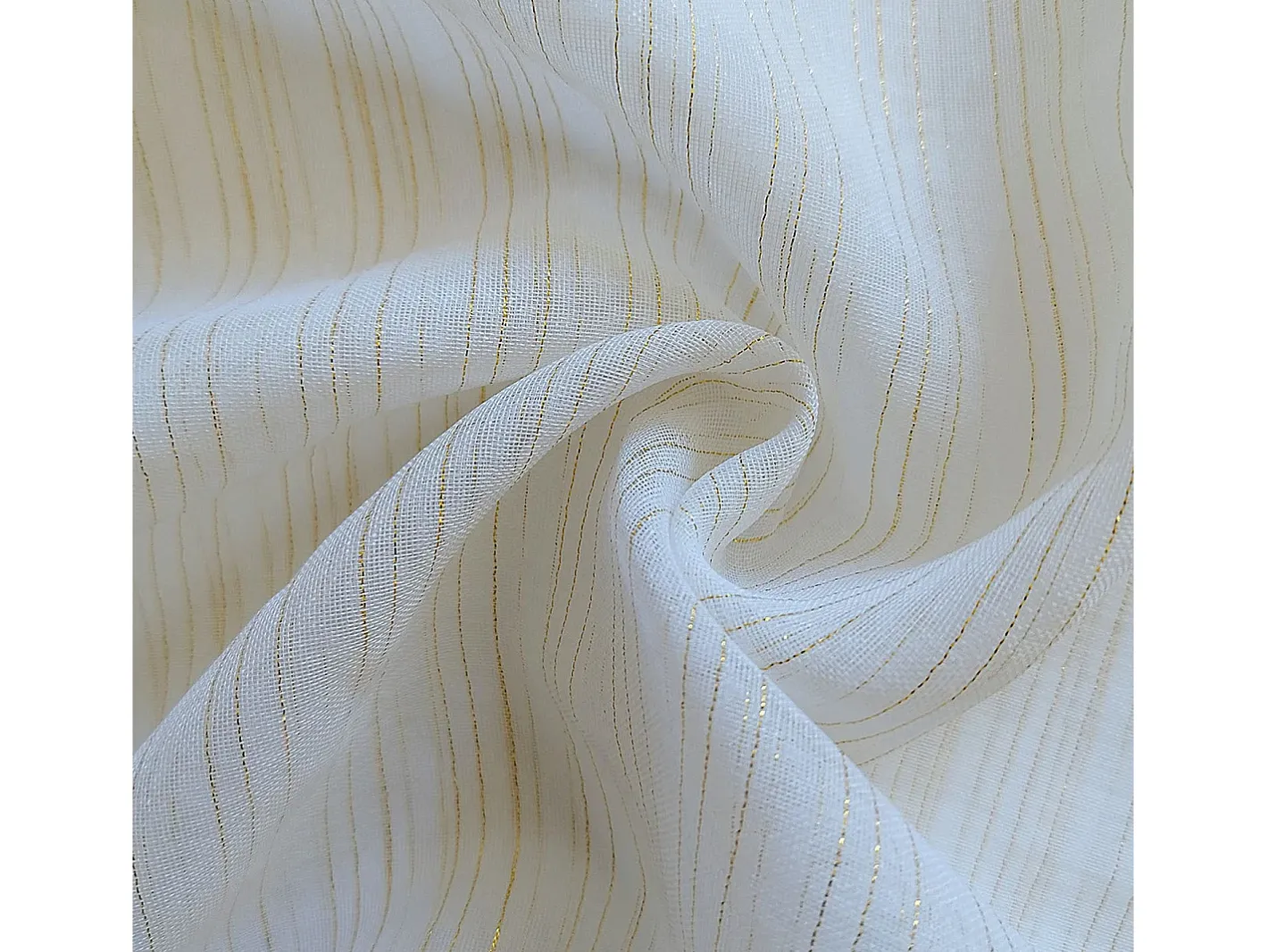 Soleil d'ocre Cortina con ojales 135x250 cm BELLA oro, por Blanco