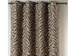 Discount Cortina con Ojetes Tigre 140 x 240 cm Marru00f3n