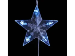 Sale vidaxl Cortina de luces estrellas 200 LEDs 8 funciones Azul