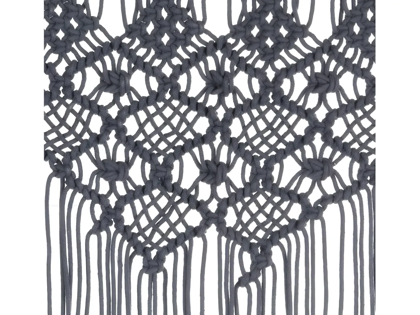 Ropa De Casa-Cortina de macramé algodón 140x240 cm ES508146 Gris antracita