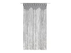 Ropa De Casa-Cortina de macramé algodón 140x240 cm ES508146 Gris antracita