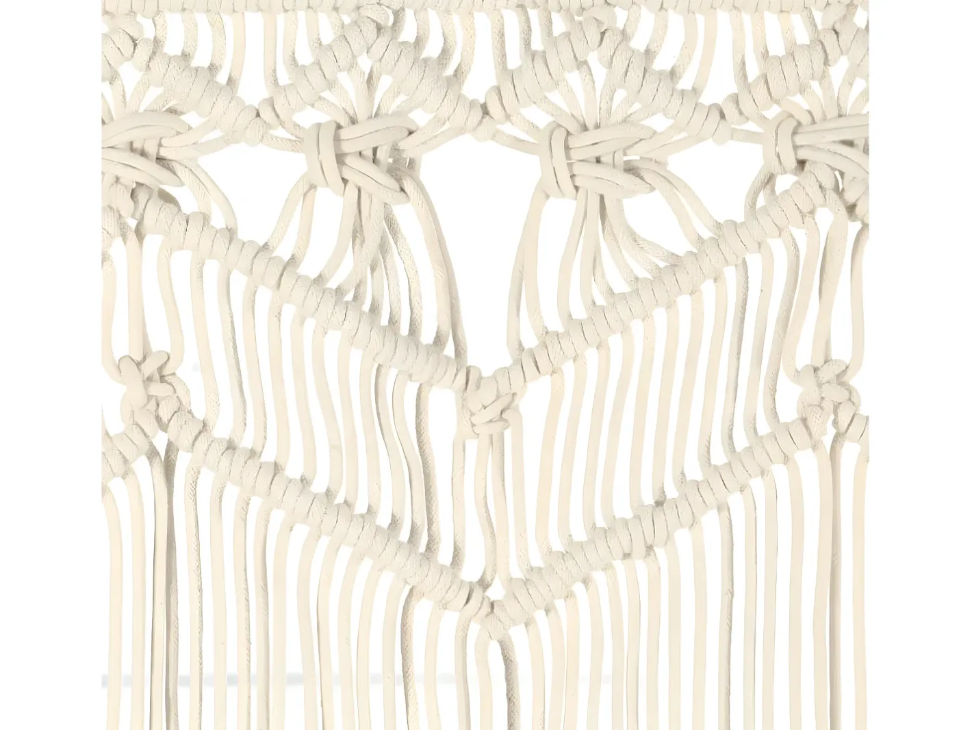 Ropa De Casa-Cortina de macramé algodón 140x240 cm ES478661 Crema