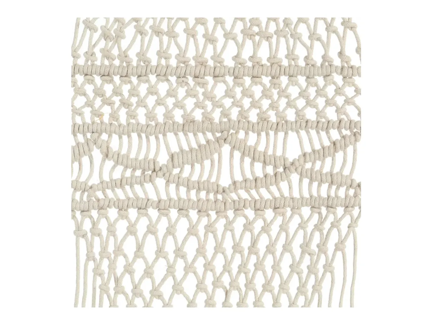 Ropa De Casa-Cortina de macramé algodón 140x240 cm ES614485 Crema