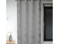Cortina de mobiliario estampada motivos argentado 140 x 260 cm Gris claro Sale