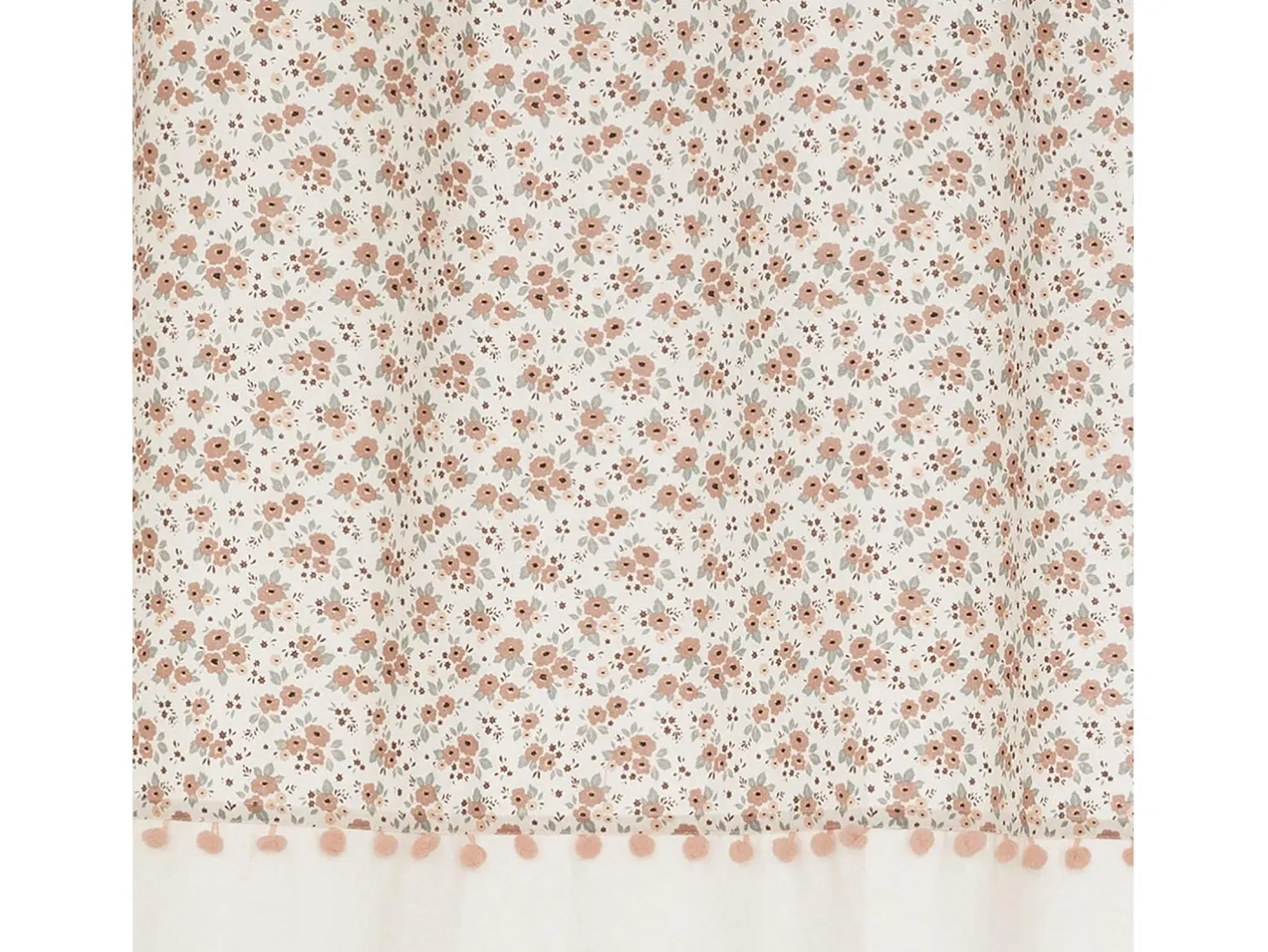 Atmosphera for Kids Cortina infantil con diseño floral 140 x 260 cm Marfil Outlet