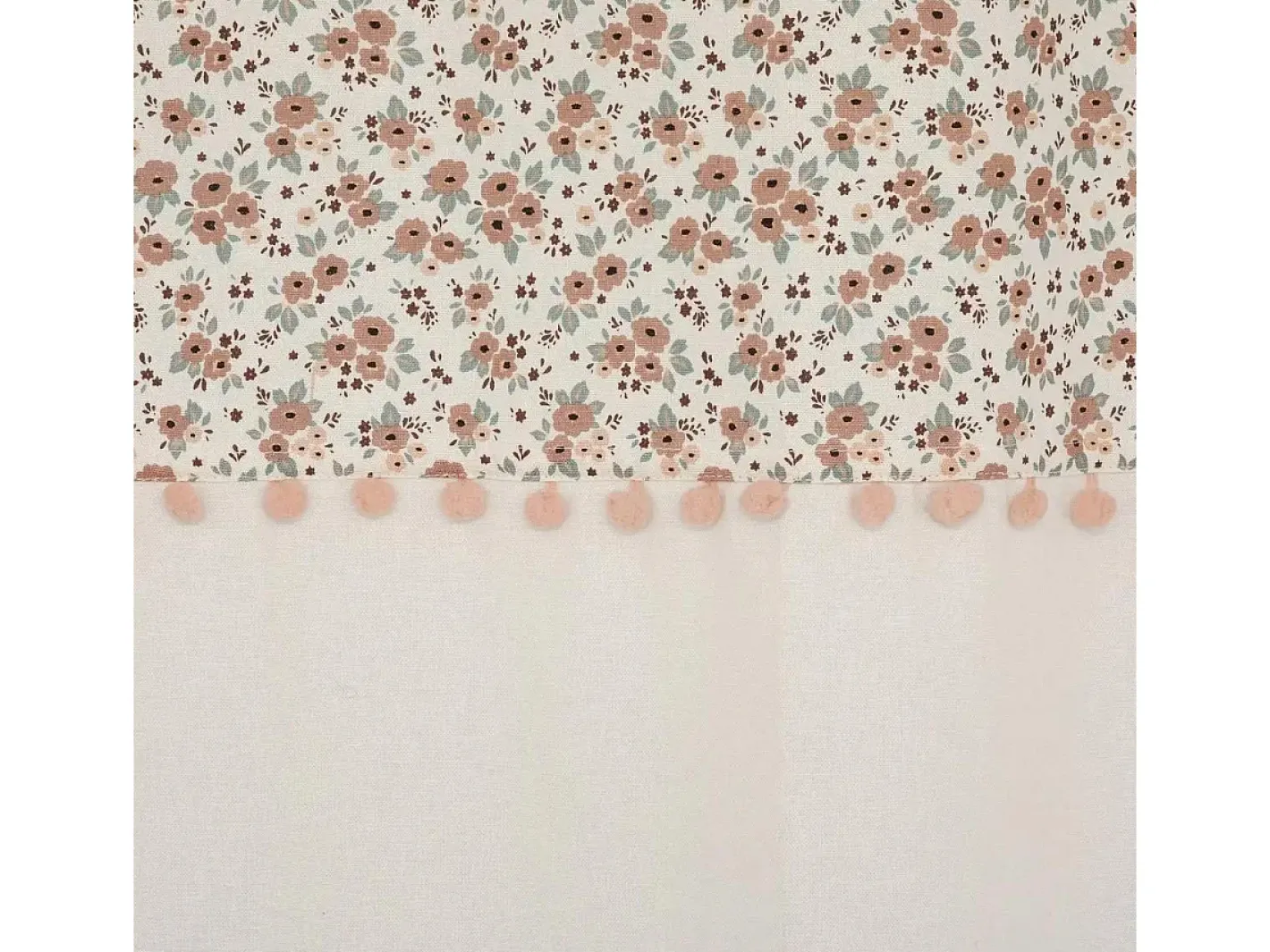 Atmosphera for Kids Cortina infantil con diseño floral 140 x 260 cm Marfil Outlet